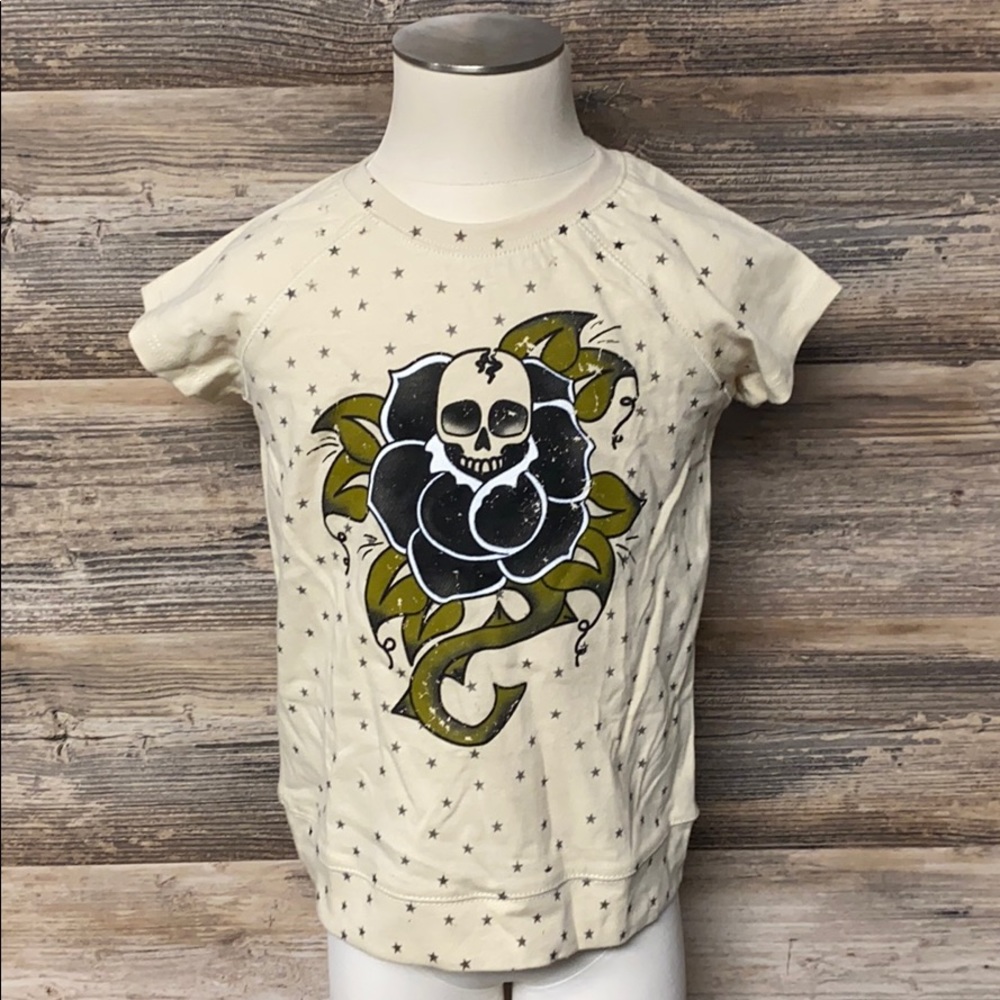 Ready Steady GO! Kids Skull Rose S/S Tee NWT